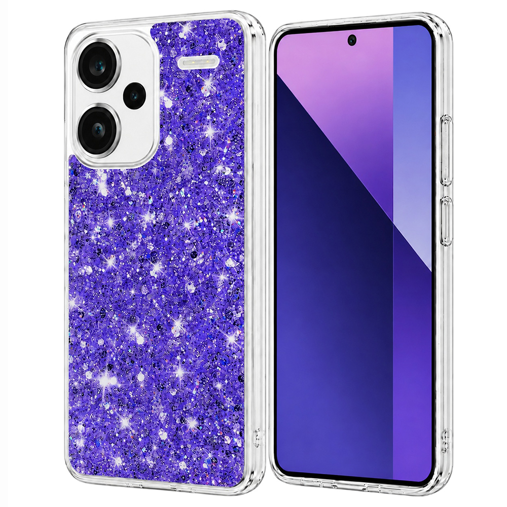 Techsuit Třpytivý Fialový Xiaomi Redmi Note 13 Pro+ 5G