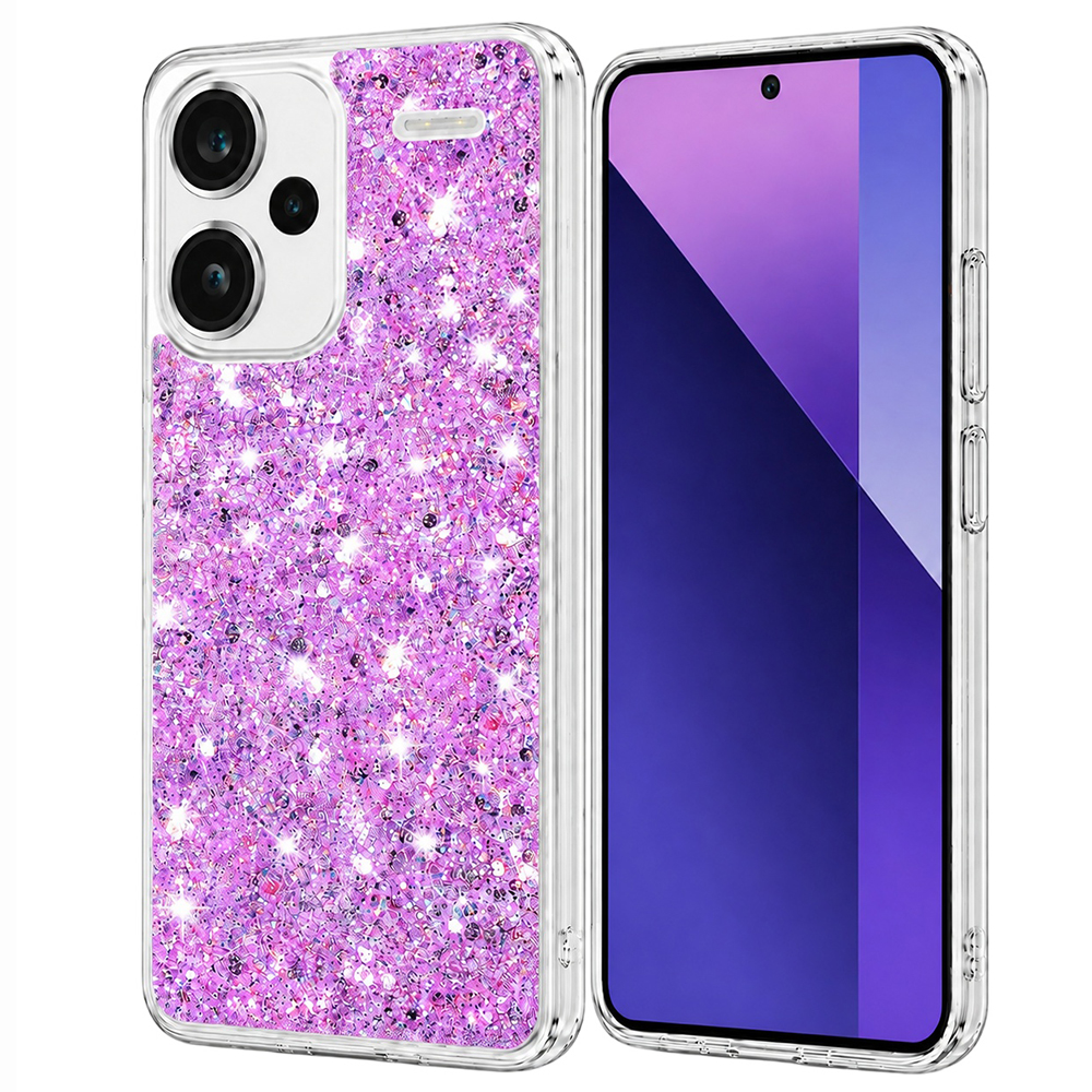 Techsuit Třpytivý Xiaomi Redmi Note 13 Pro+ 5G Purpurová