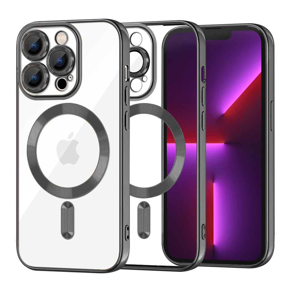 Techsuit Luxusní Krystal MagSafe iPhone 13 Pro Černý