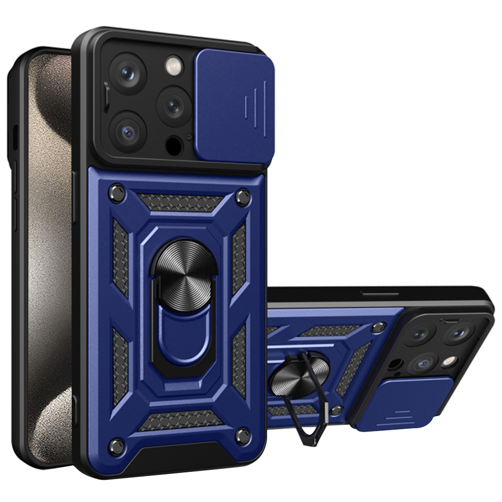 Techsuit řada CamShield iPhone 15 Pro modrý