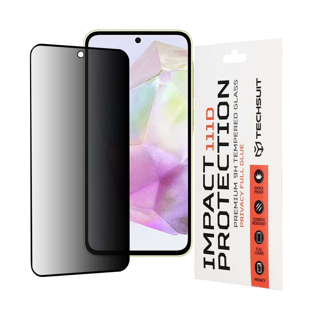 Techsuit 111D Privacy sklo Samsung Galaxy A35 5G A55 5G Černé