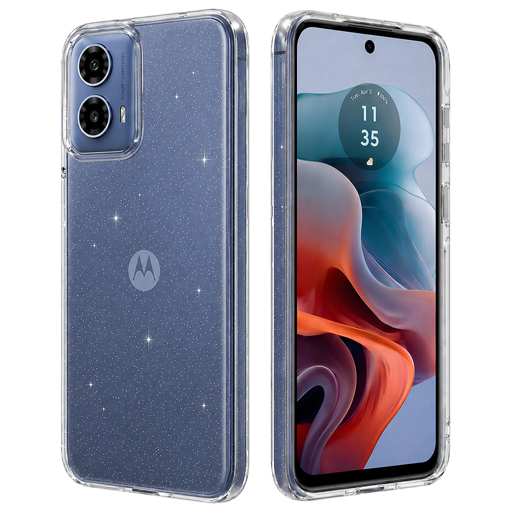 Techsuit SparkleSkin Series Motorola Moto G34 G45 Clear