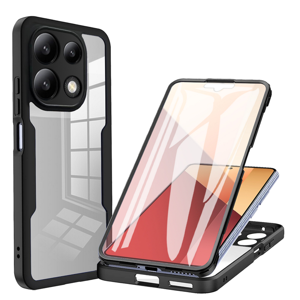 Techsuit ColorVerse 360 Series Screen Protector Xiaomi Redmi Note 13 4G Black