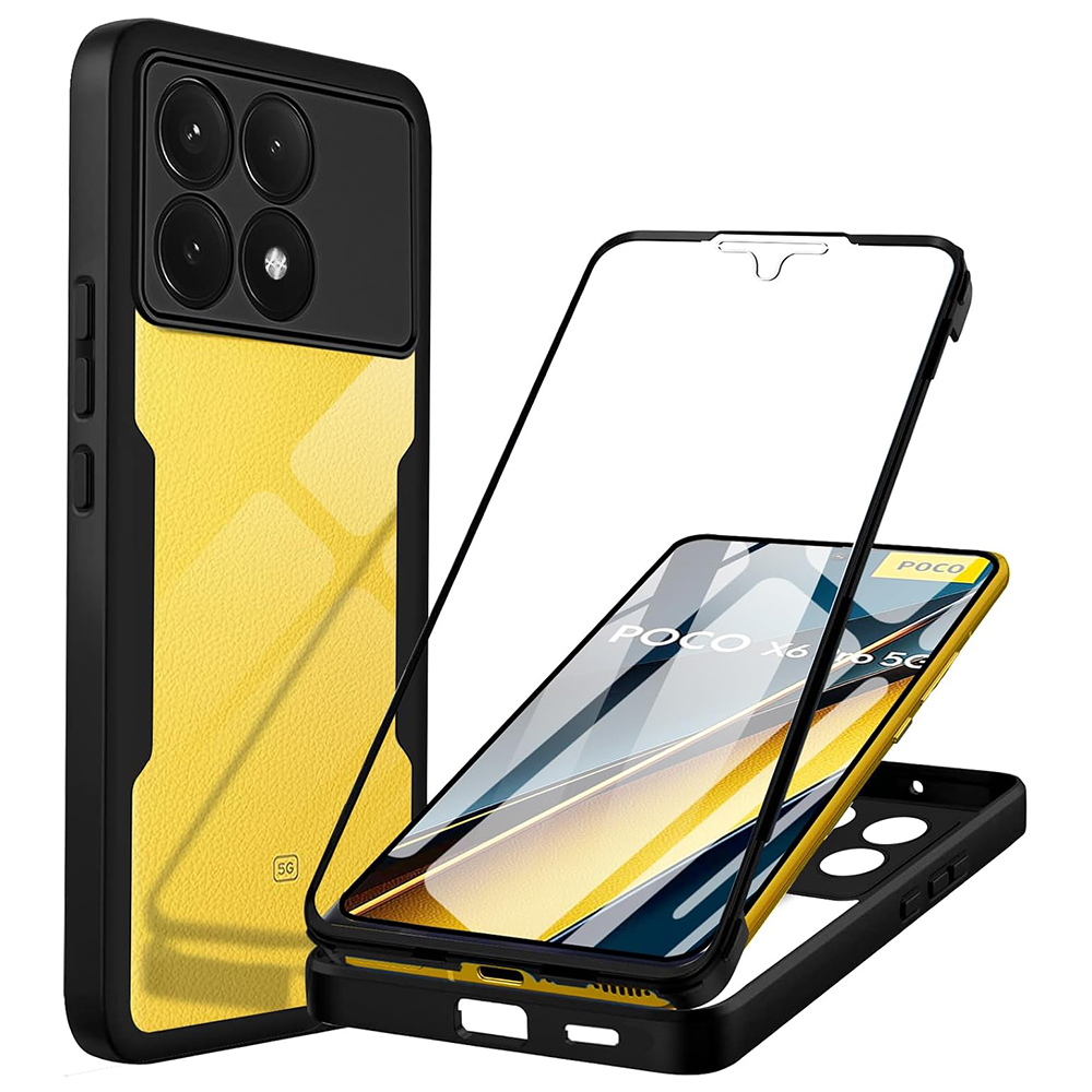 Techsuit ColorVerse 360 Series Screen Protector Xiaomi Poco X6 Pro Black