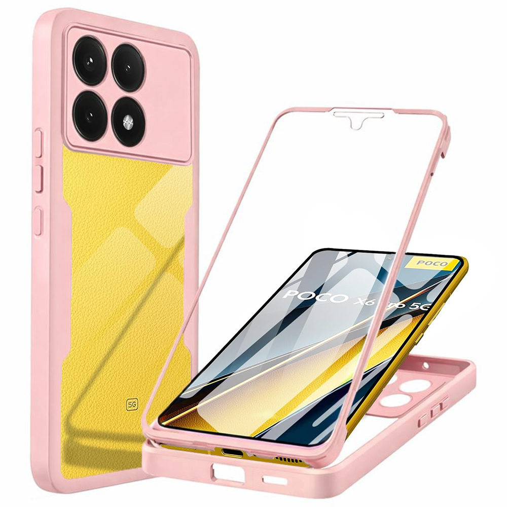 Techsuit ColorVerse 360 Series sklo Xiaomi Poco X6 Pro Pink