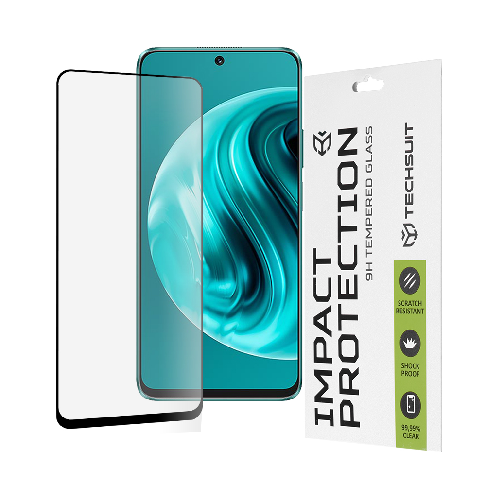 Techsuit 111D Full Cover Full Glue Glass Huawei nova 12i 13i Black