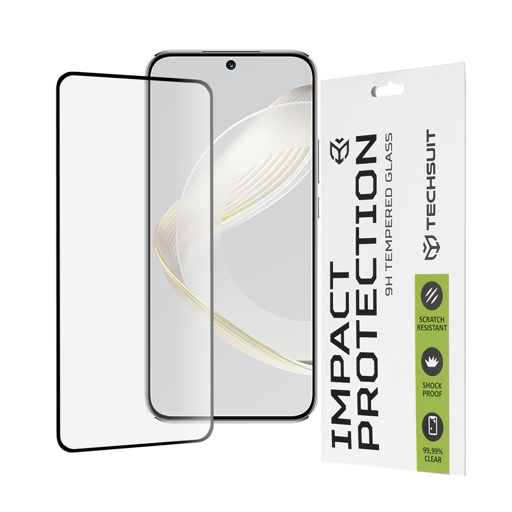 Techsuit 111D Full Cover Full Glue Glass Huawei nova 11 nova 12s Black