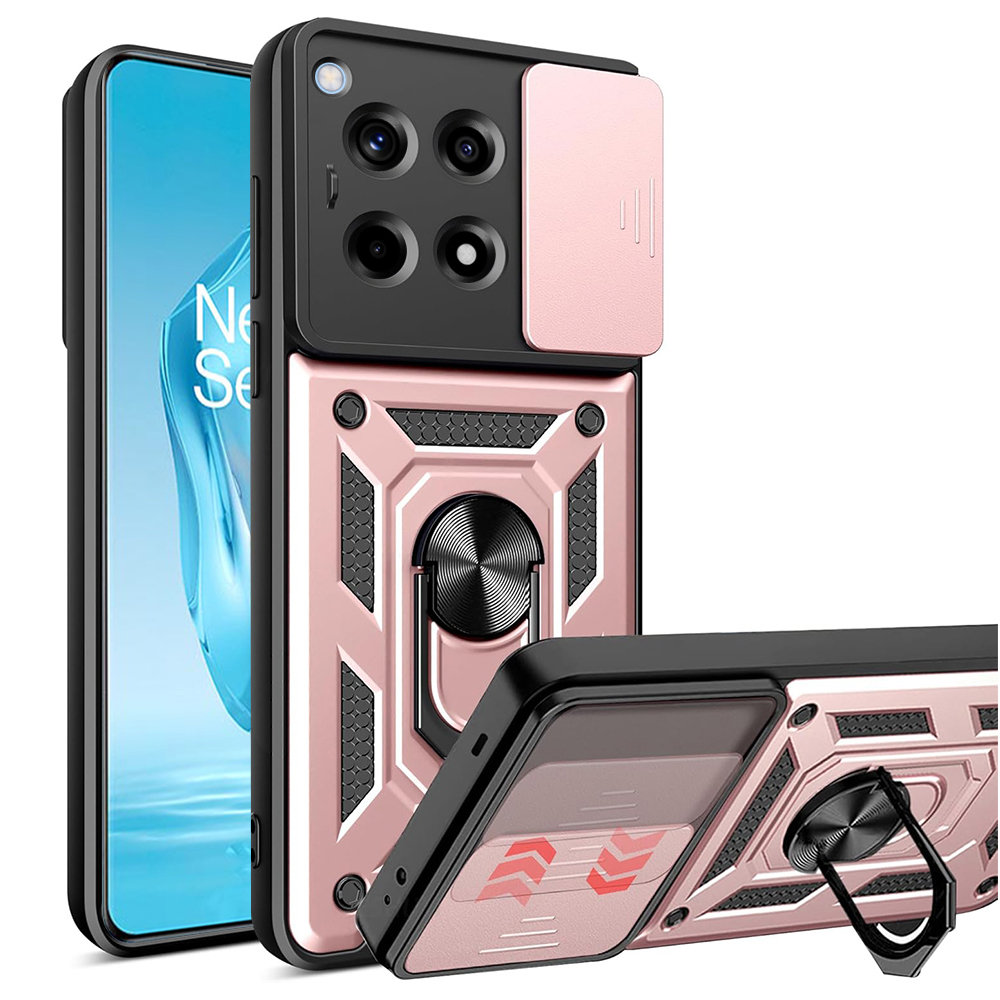 Techsuit CamShield Series OnePlus 12R Rose Gold