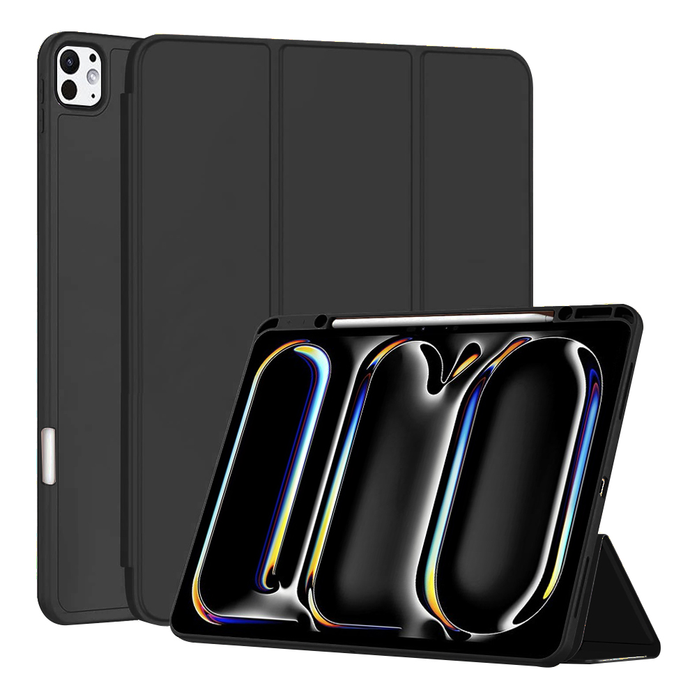 Techsuit Flex Trifold s držákem na tužku iPad Pro 13 černý