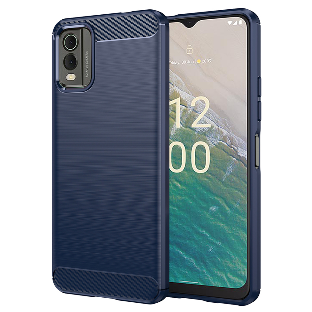Techsuit Carbon Silicone Nokia C32 Blue