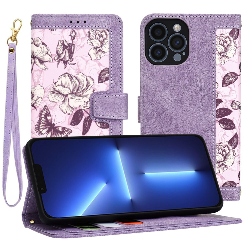 Techsuit FlipCraft iPhone 13 Pro Max Tajemná fialová