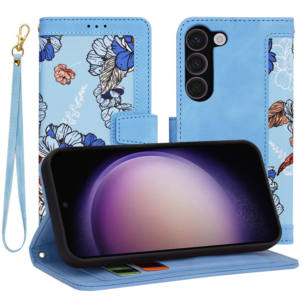 Techsuit FlipCraft Samsung Galaxy S23 sytě modrá