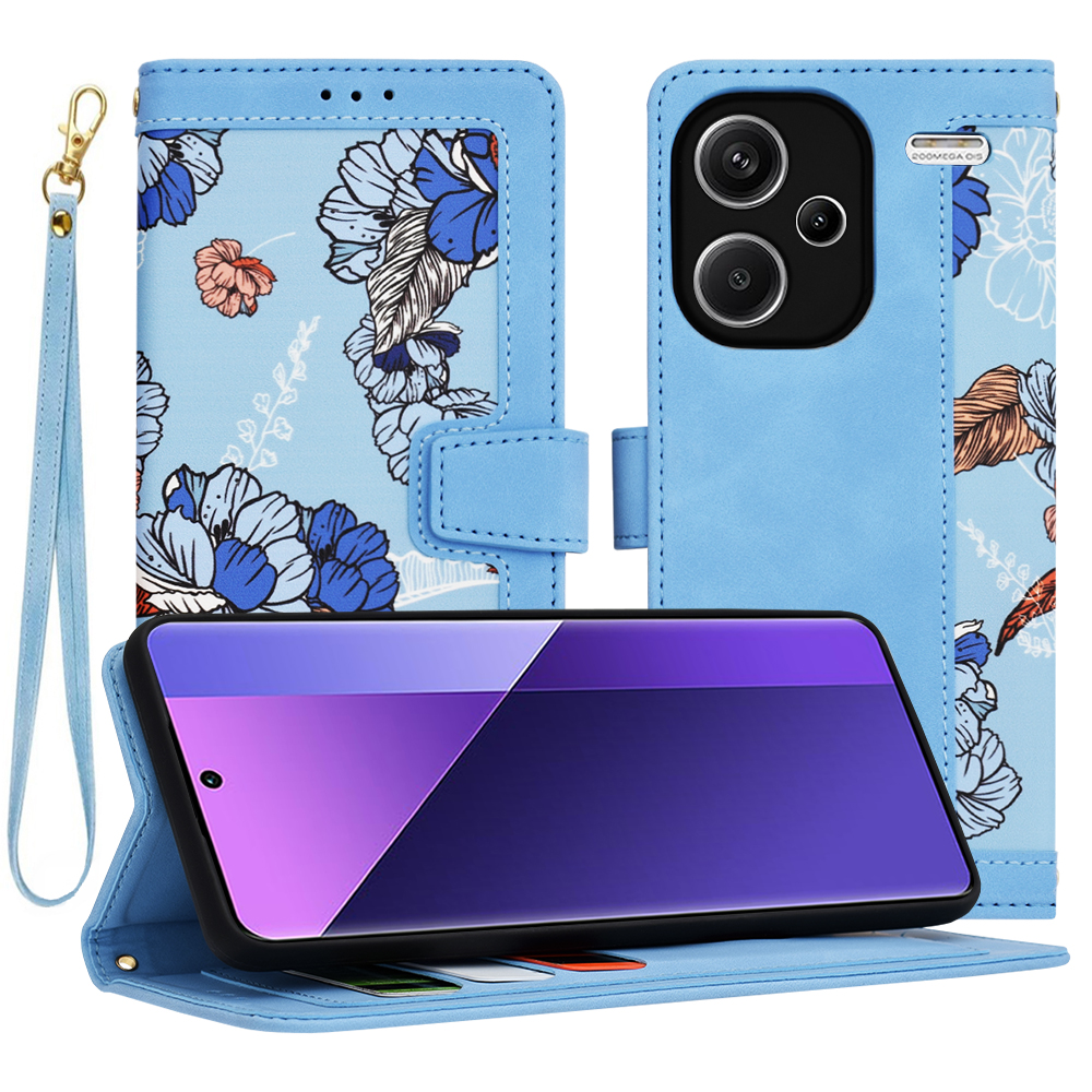 Techsuit FlipCraft obal Xiaomi Redmi Note 13 Pro+ 5G Modrá