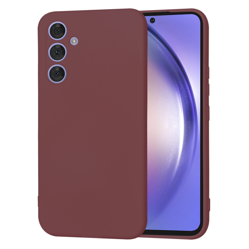 Techsuit SoftFlex Samsung Galaxy A54 Švestkově červená