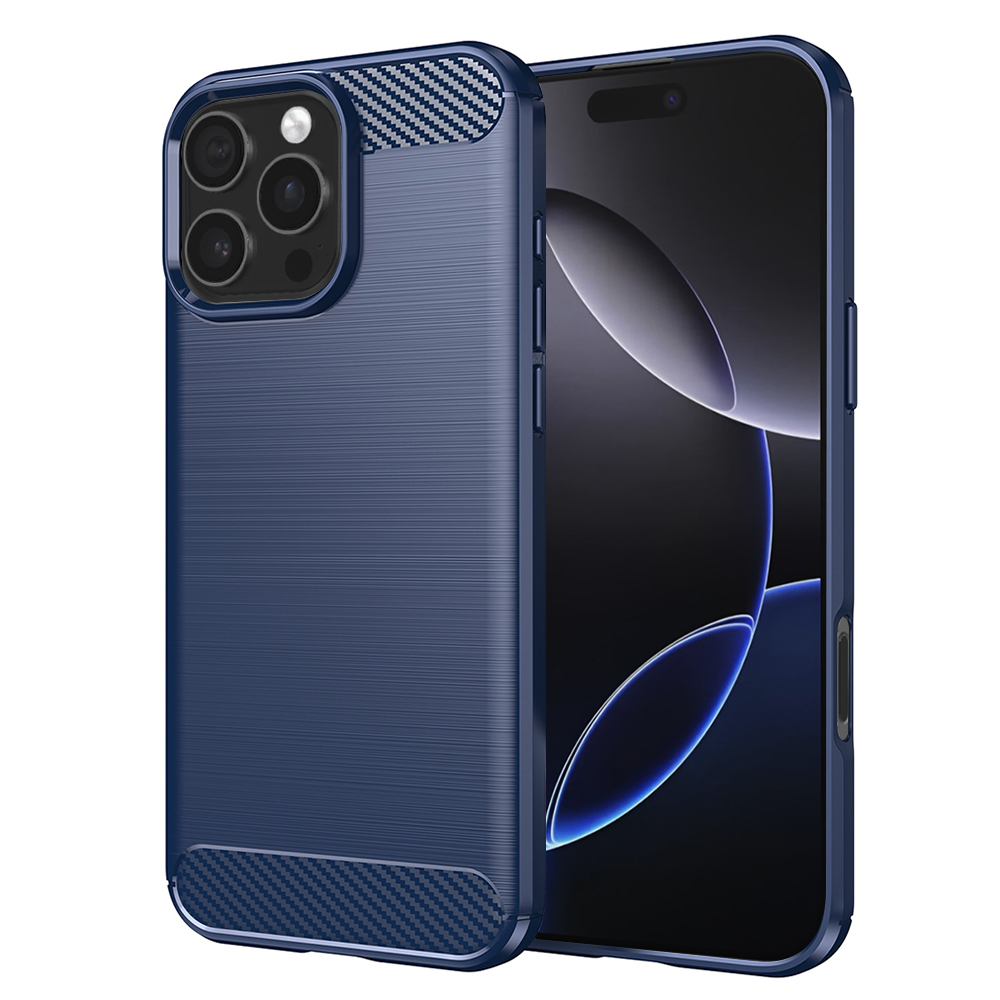 Techsuit Karbon Silikon iPhone 16 Pro Max Modrý