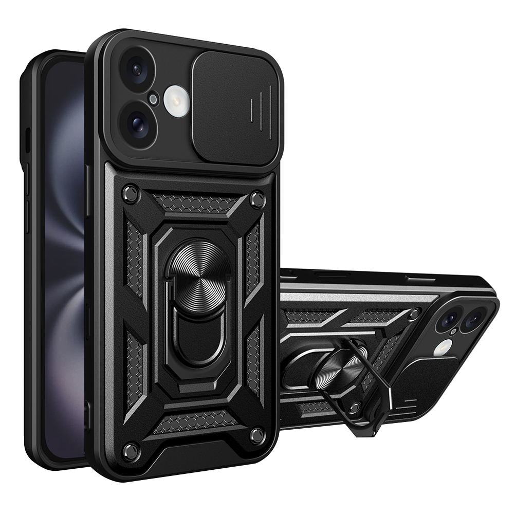 Techsuit řada CamShield iPhone 16 černý