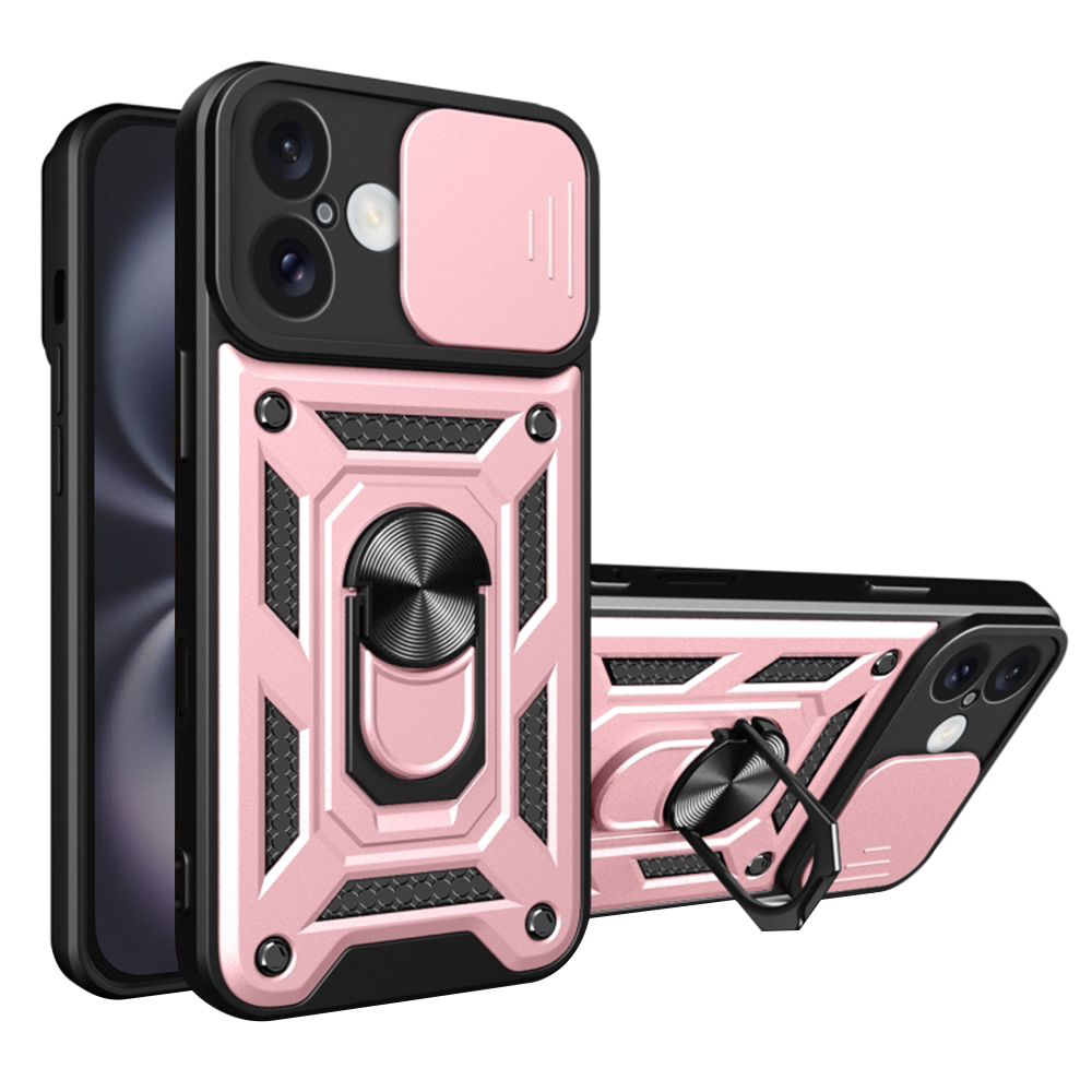 Techsuit CamShield Series iPhone 16 Plus Růžové zlato