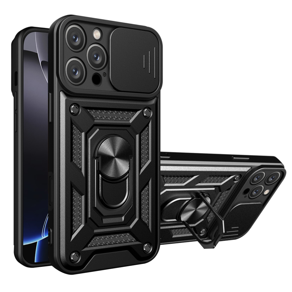 Techsuit Řada CamShield iPhone 16 Pro Černá
