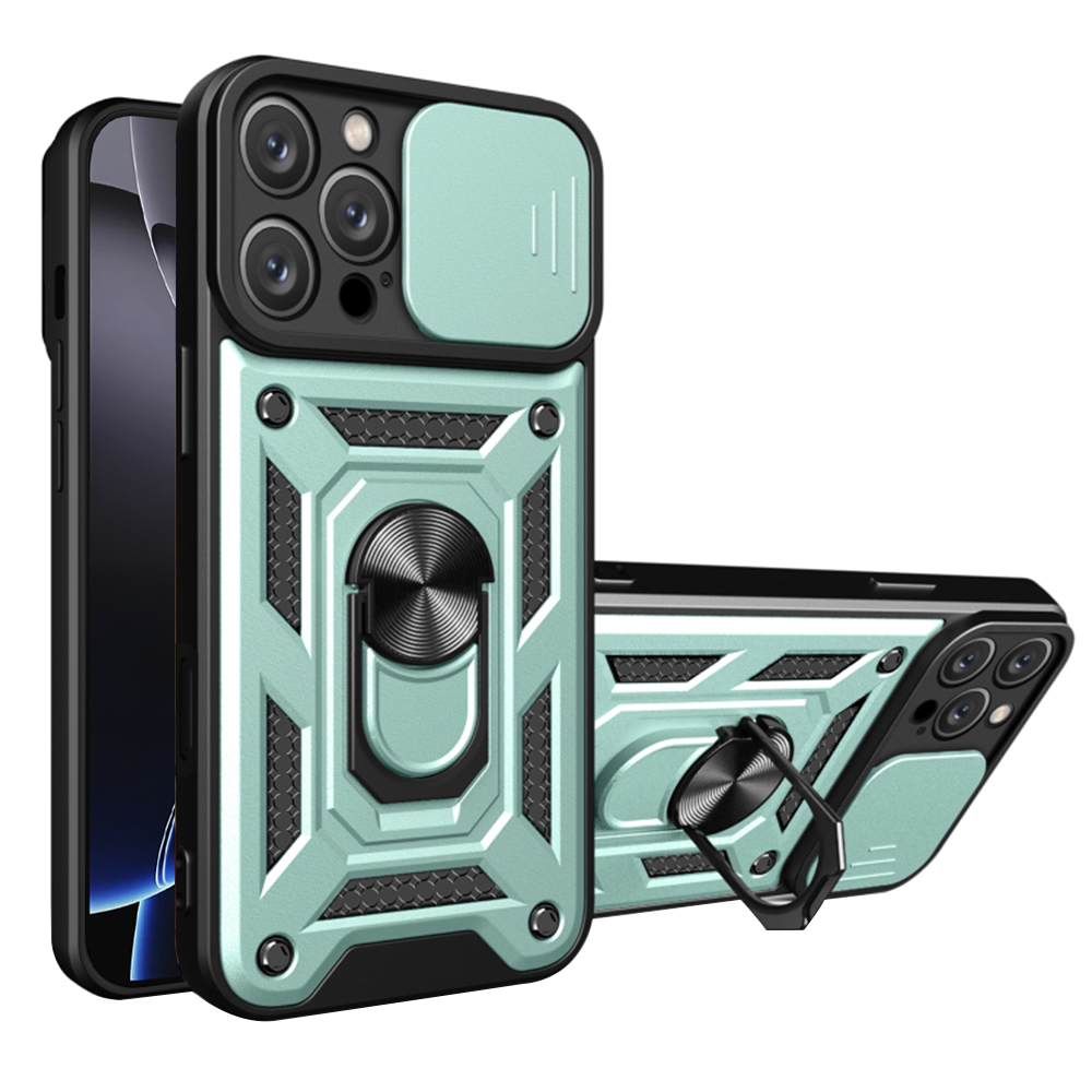 Techsuit kryt řada CamShield iPhone 16 Pro Zelený