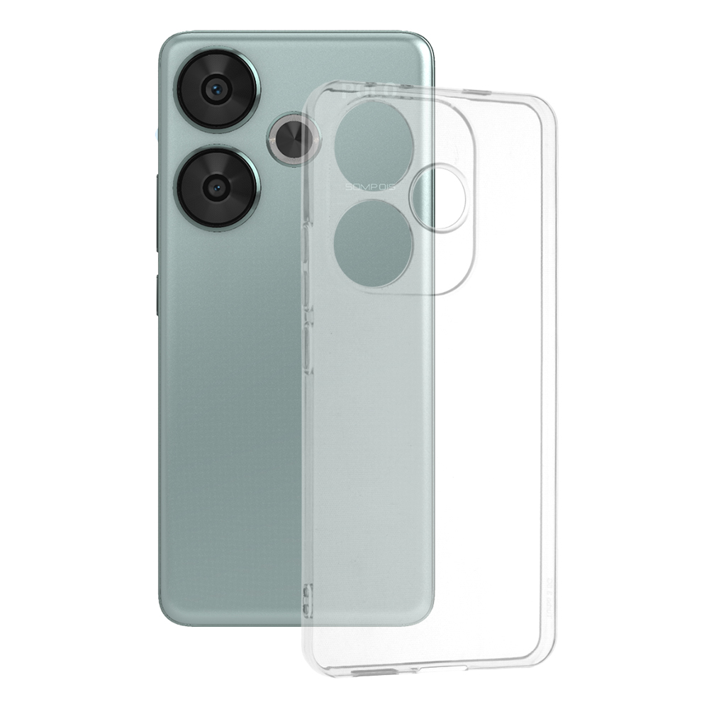 Techsuit Průhledný silikon Xiaomi Poco F6