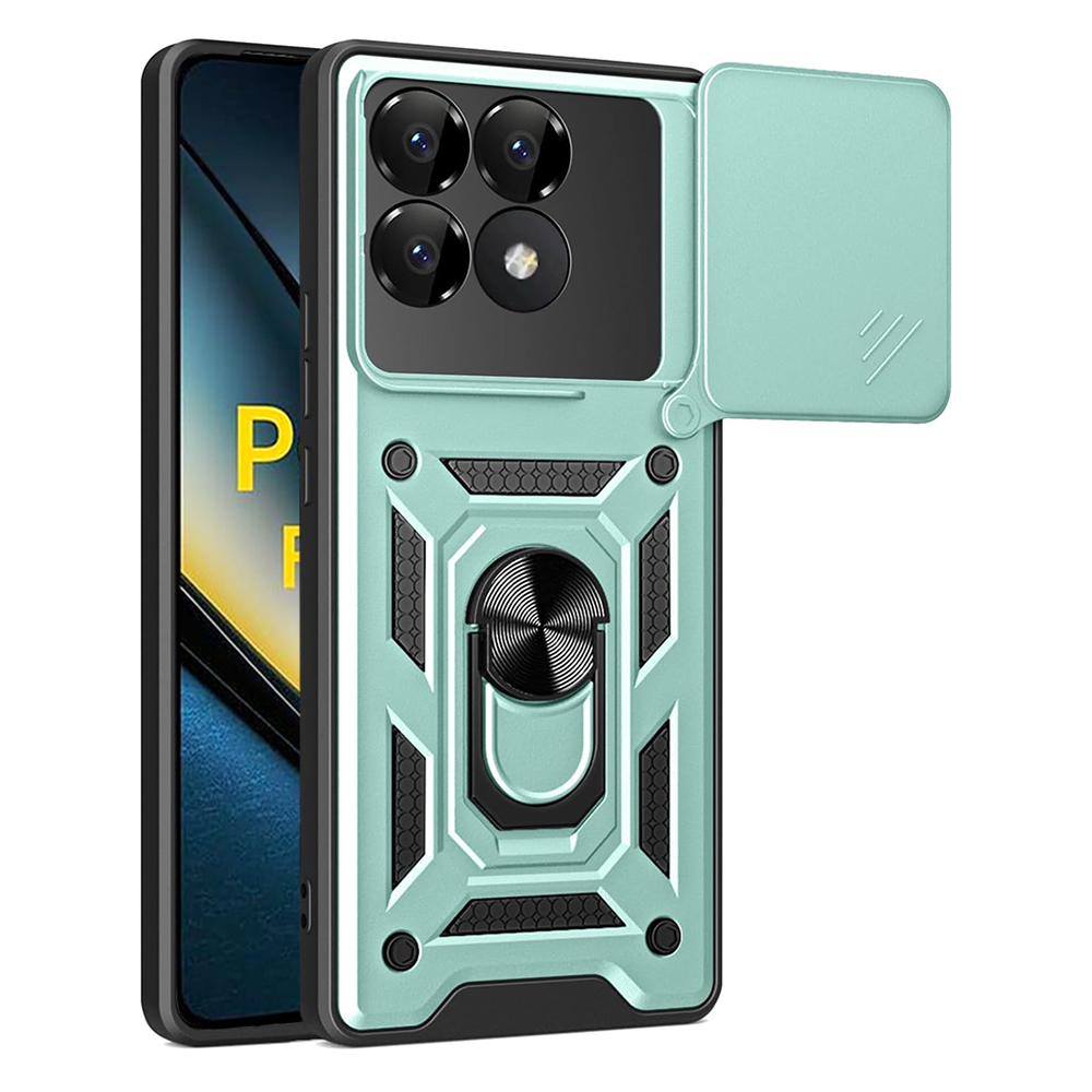 Techsuit CamShield série Xiaomi Poco F6 Pro zelený