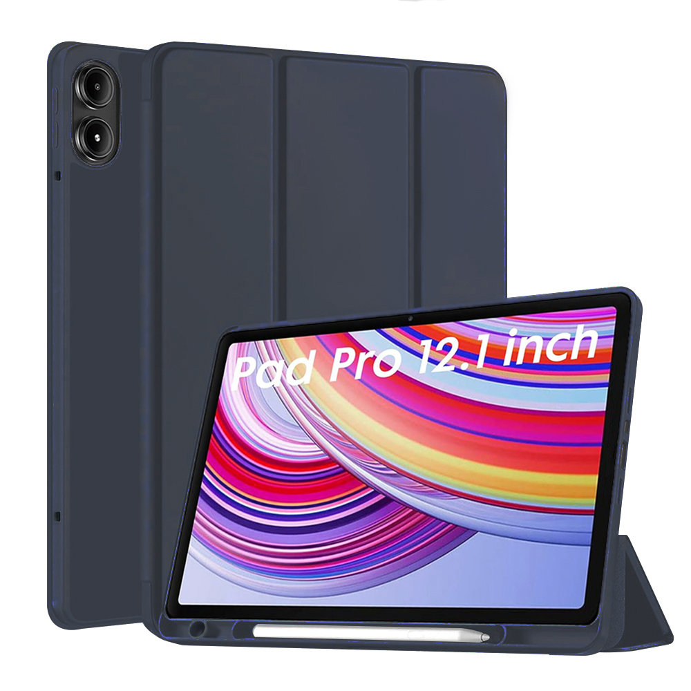 Techsuit Flex Trifold držák tužky Xiaomi Redmi Pad Pro Tmavě modrá