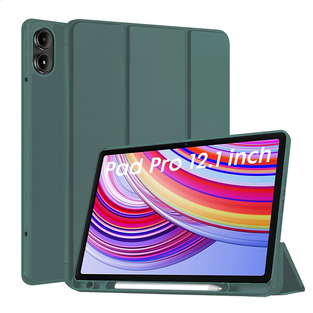 Techsuit Flex Trifold pro stylus Xiaomi Redmi Pad Pro Zelená