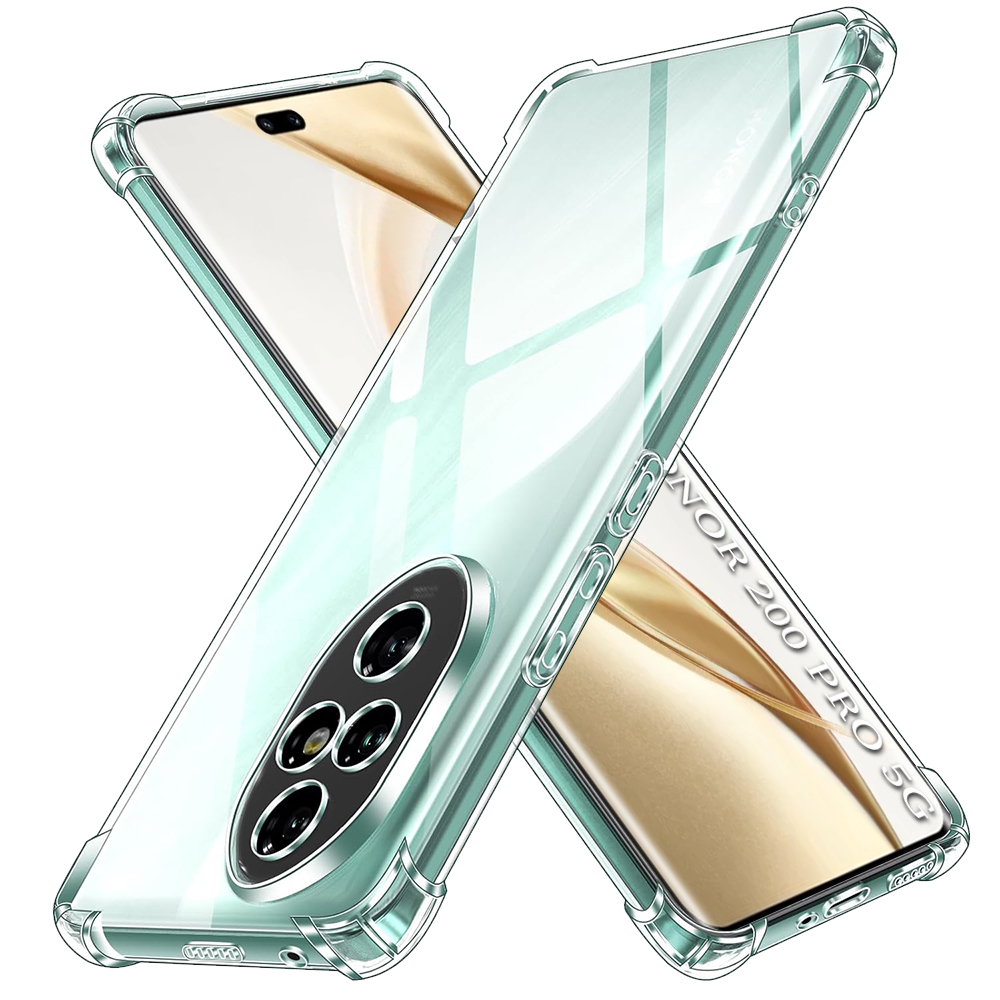 Techsuit Nárazuvzdorný Průhledný Silikonový Honor 200 Pro Clear