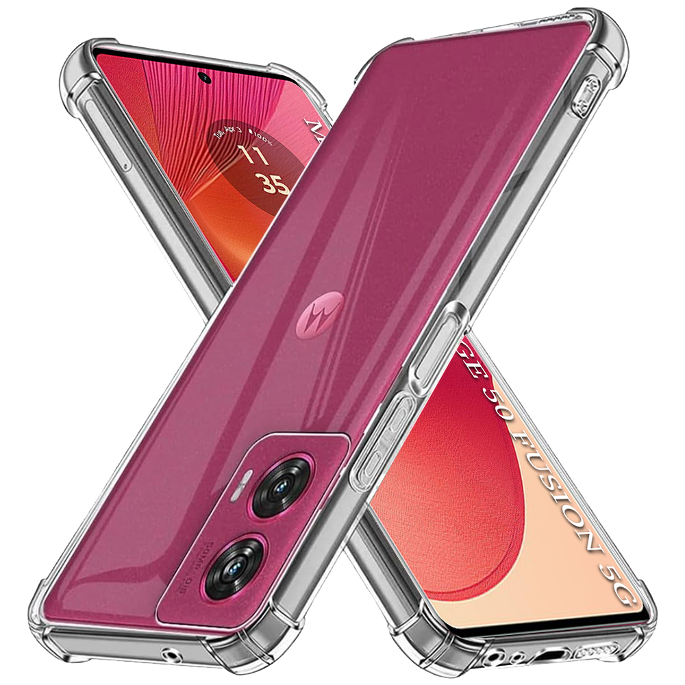 Techsuit Nárazuvzdorný Silikon Motorola Edge 50 Fusion Clear