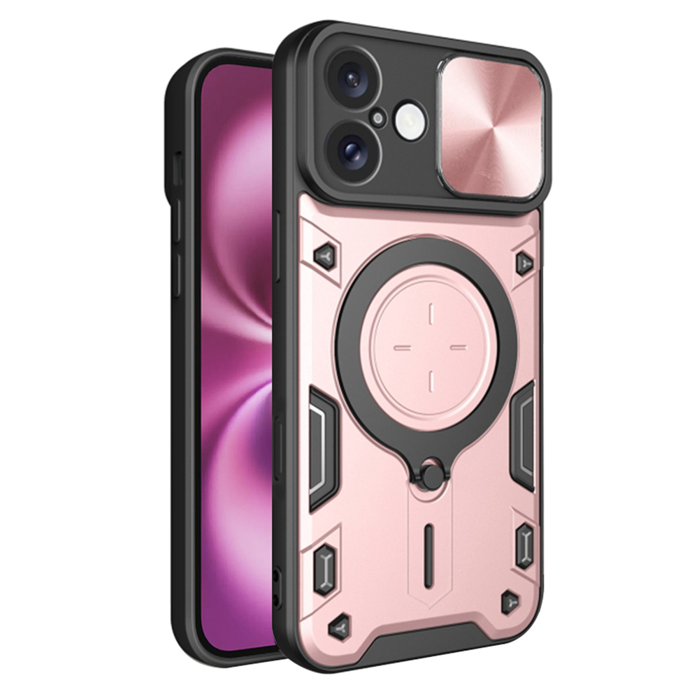 Techsuit CamGuard Pro iPhone 16 Plus Růžové zlato