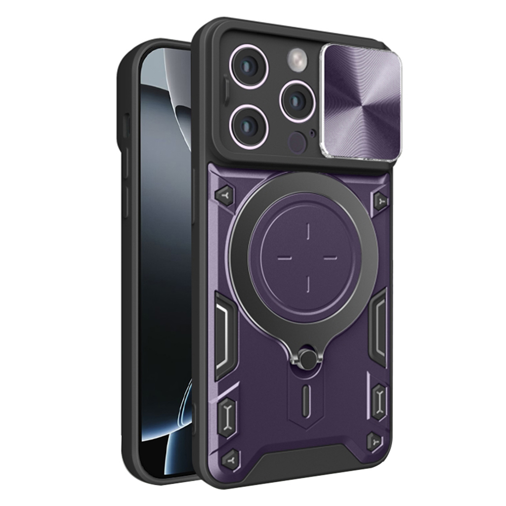 Techsuit CamGuard Pro iPhone 16 Pro fialové pouzdro