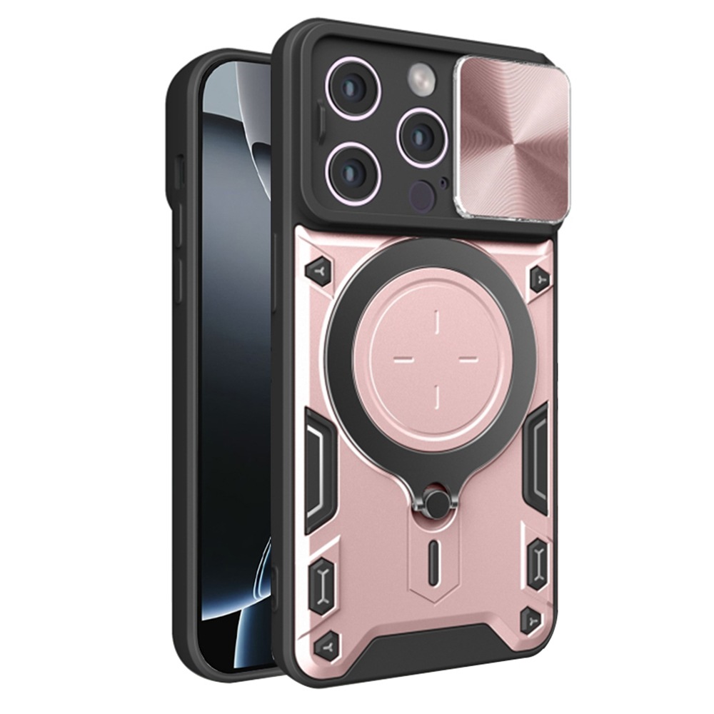 Techsuit CamGuard Pro iPhone 16 Pro Růžové zlato