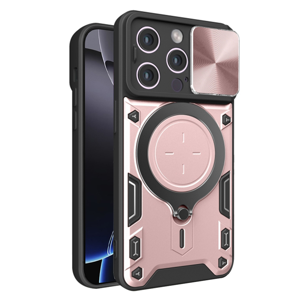 Techsuit CamGuard Pro iPhone 16 Pro Max Růžové zlato