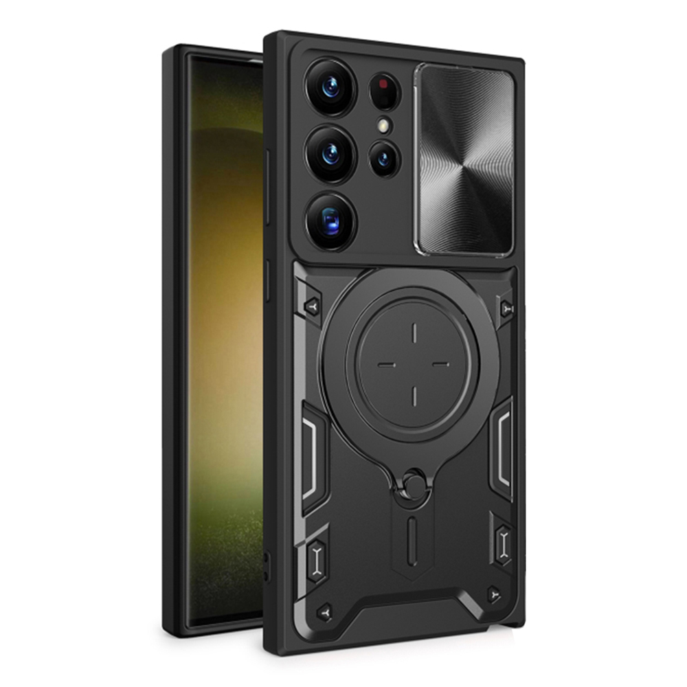 Techsuit CamGuard Pro obal Samsung Galaxy S23 Ultra černý