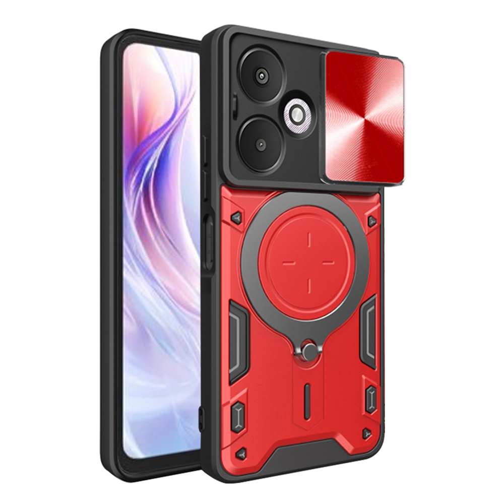Techsuit CamGuard Pro Xiaomi Redmi 13C 5G Červený