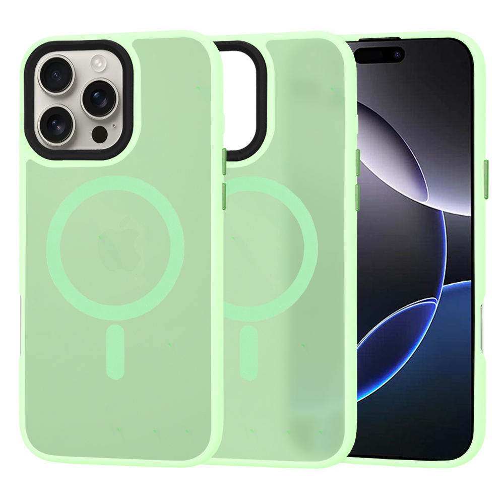 Techsuit HaloFrost MagSafe Řada iPhone 16 Pro Max Světle zelená