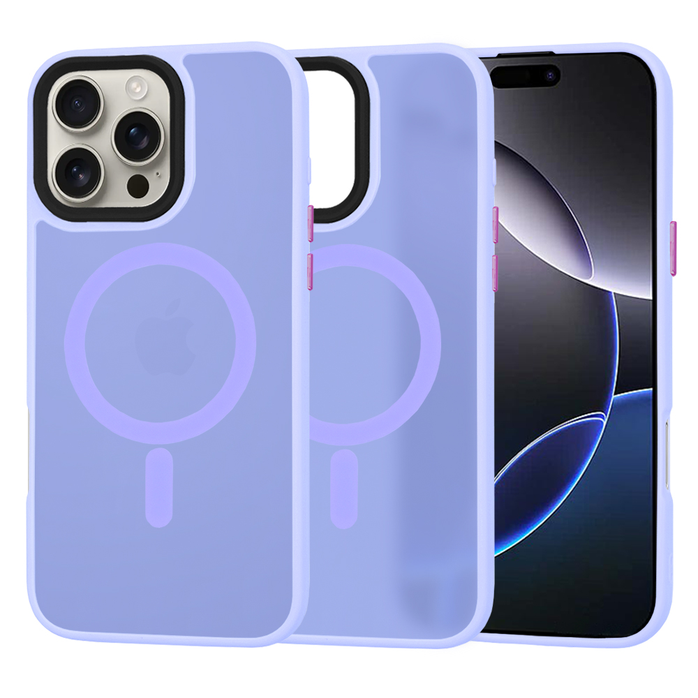 Techsuit HaloFrost MagSafe Series iPhone 16 Pro Max Světle fialová
