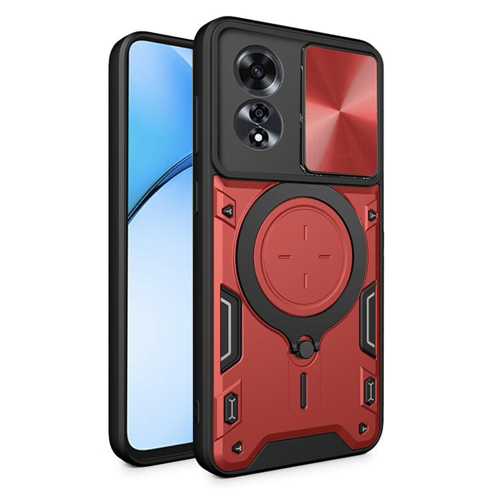 Techsuit CamGuard Pro Oppo A60 4G Červený