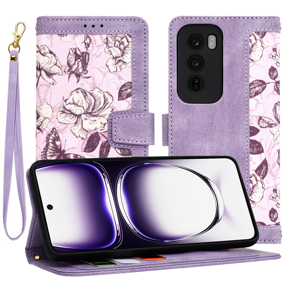 Techsuit FlipCraft Oppo Reno12 Tajemná Fialová
