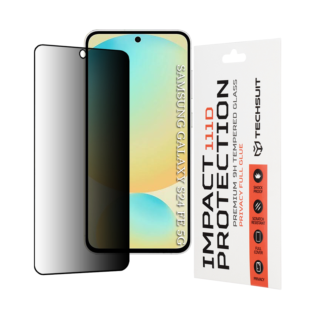 Techsuit 111D Privátní Celoplošné Samsung Galaxy S24 FE Black