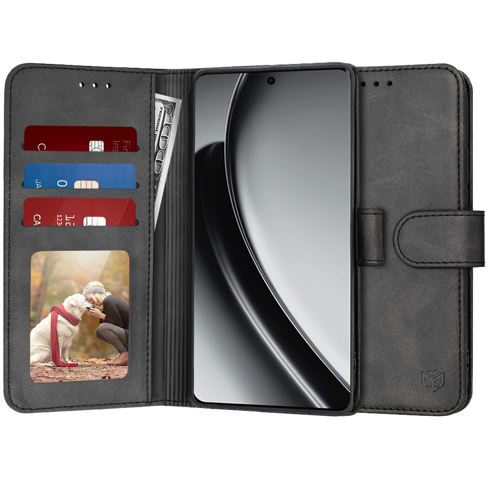 Techsuit Diary Book pouzdro pro Realme GT 6 GT 6T černé