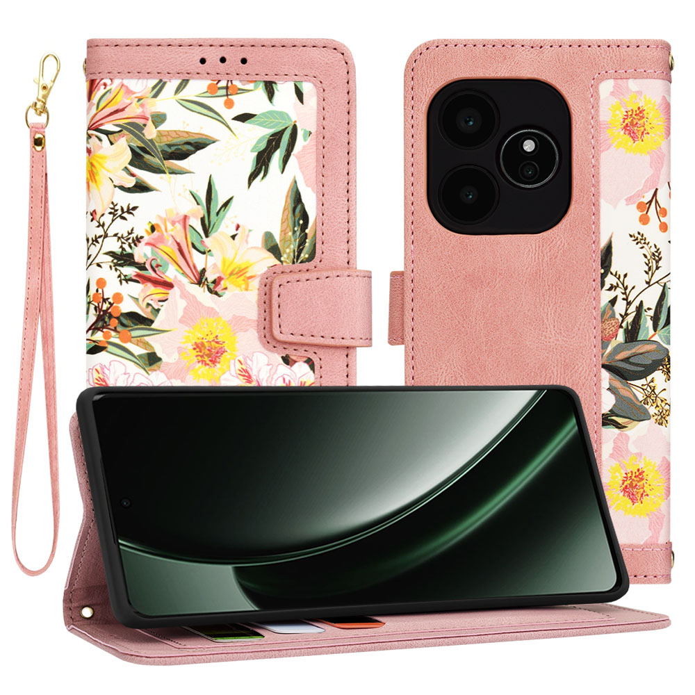 Techsuit FlipCraft kryt Realme GT 6 GT 6T Sweetheart Pink