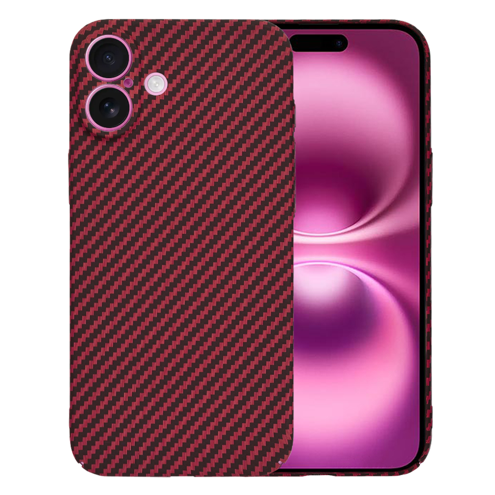 Techsuit Carbonite FiberShell iPhone 16 Plus červený