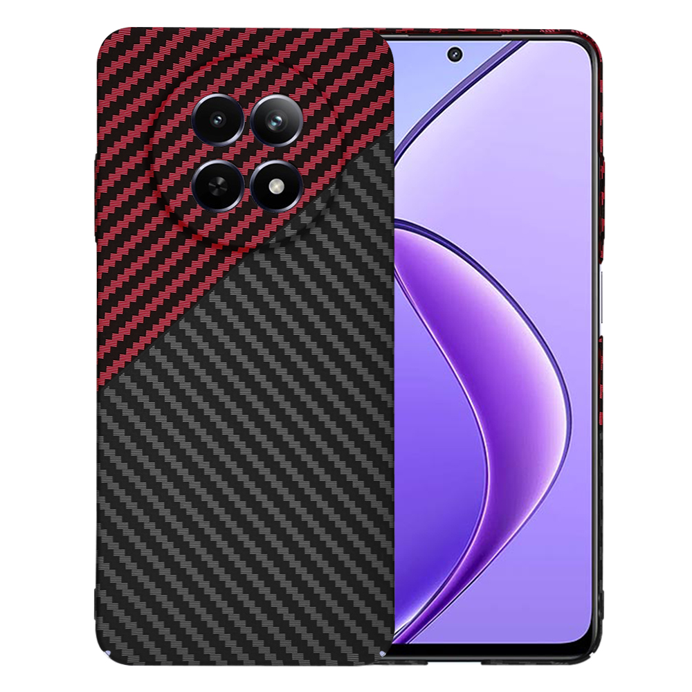 Techsuit Carbonite FiberShell Realme 12 12x Red Vortex