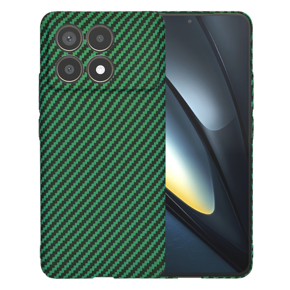 Techsuit Carbonite FiberShell obal Poco F6 Pro zelený