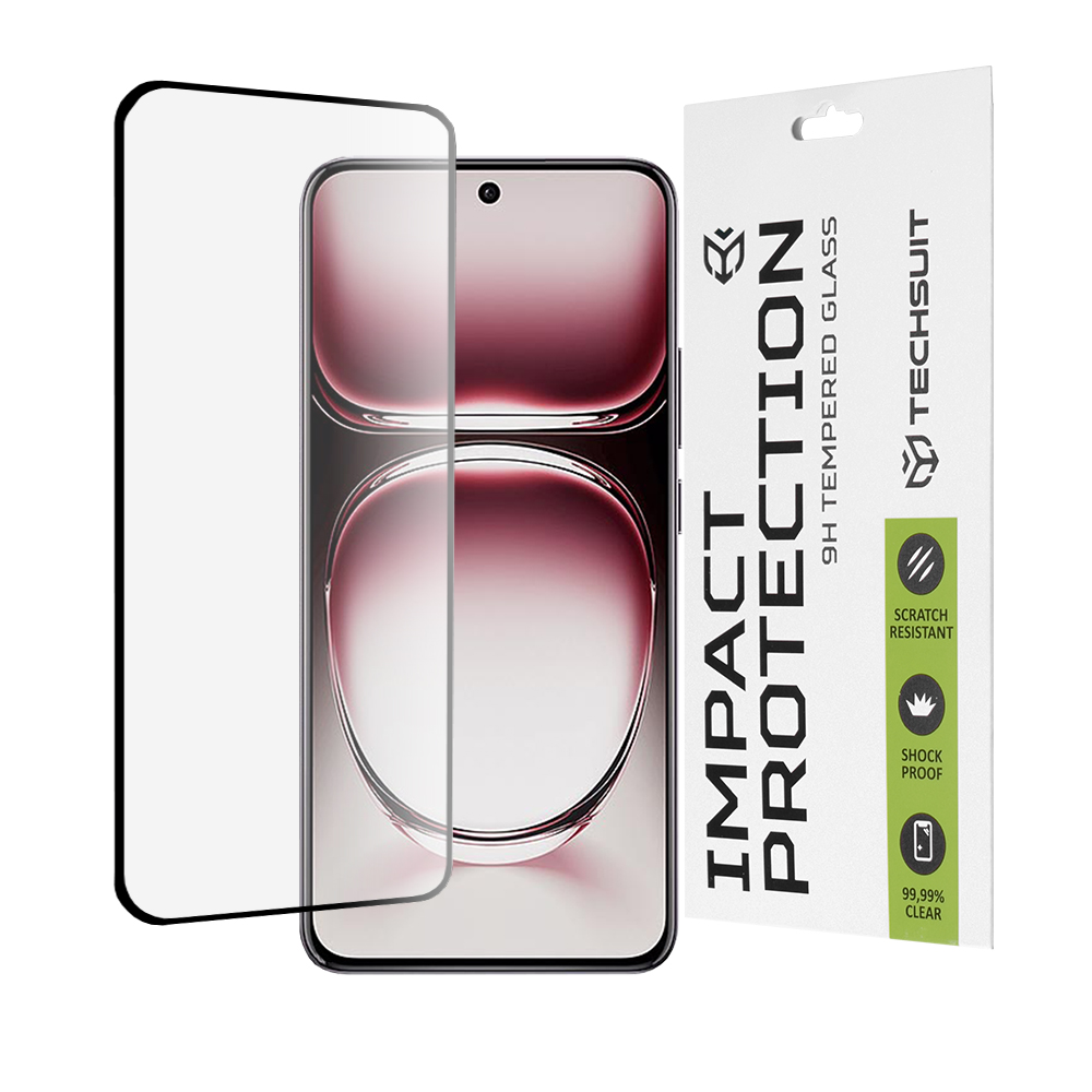 Techsuit 111D Full Cover 3D Screen Oppo Reno12 Pro Black