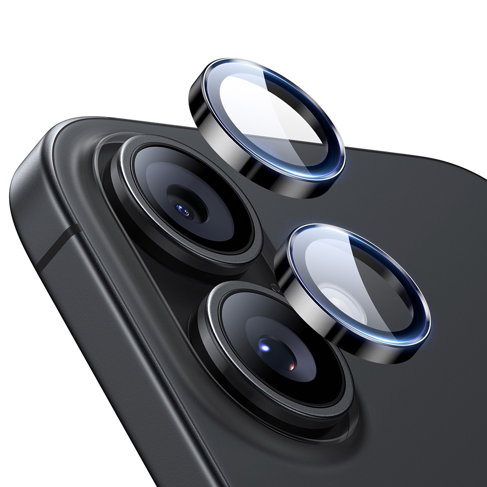 ESR Armorite ochranné kryty na objektiv iPhone 16 iPhone 16 Plus iPhone 17 černá