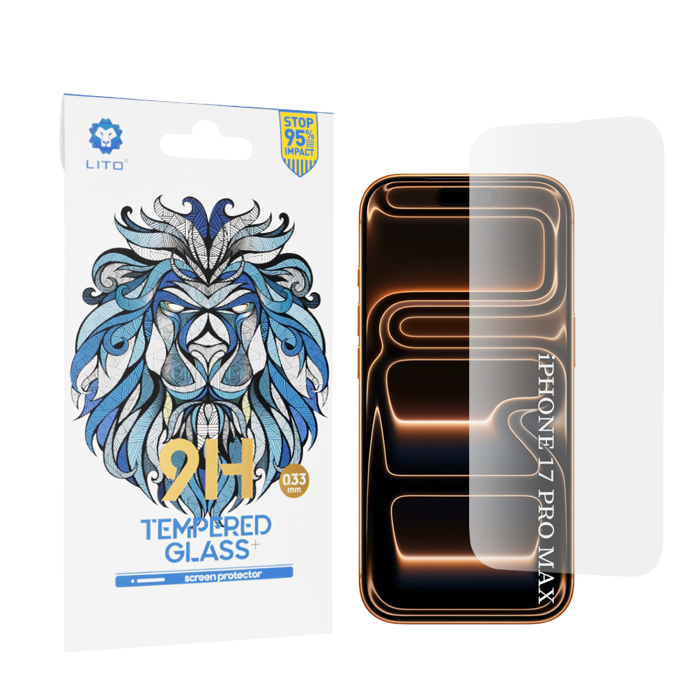 Lito 2.5D Classic Glass iPhone 17 Pro Max-16 Pro Max-18 Pro Max průhledné sklo