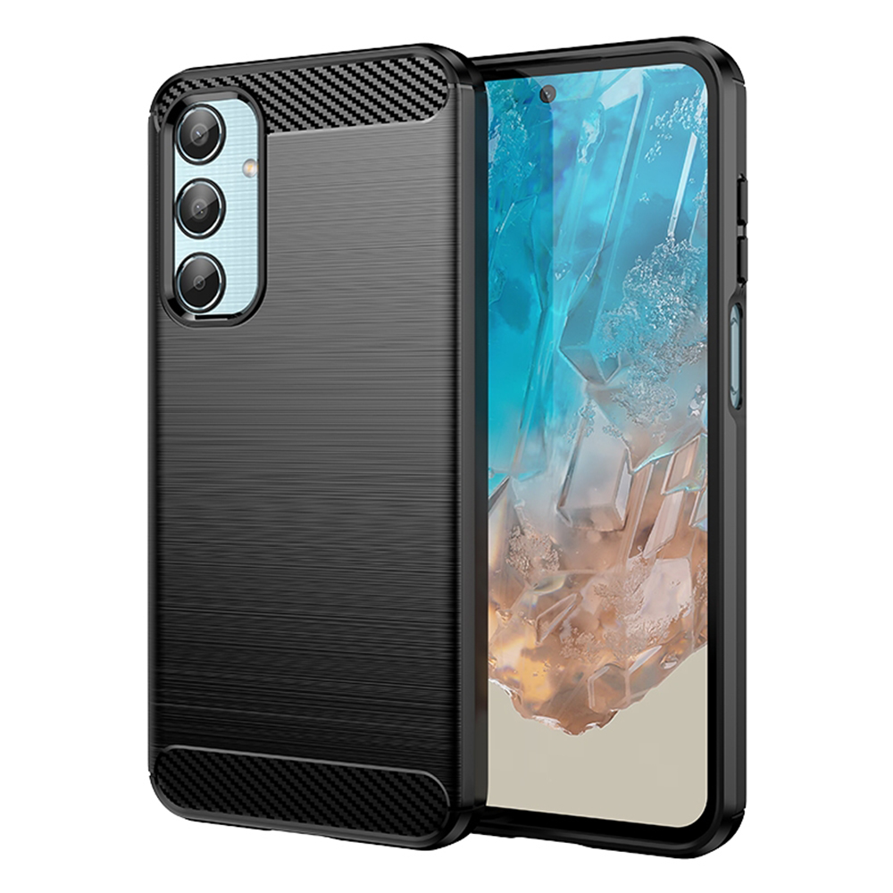 Techsuit Carbon Silicone pro Samsung Galaxy M35 černý