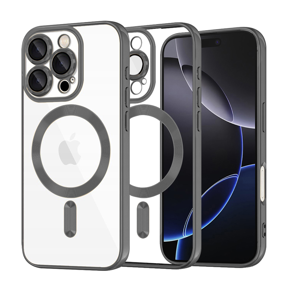 Techsuit Luxury Crystal MagSafe pro iPhone 16 Pro Max černý